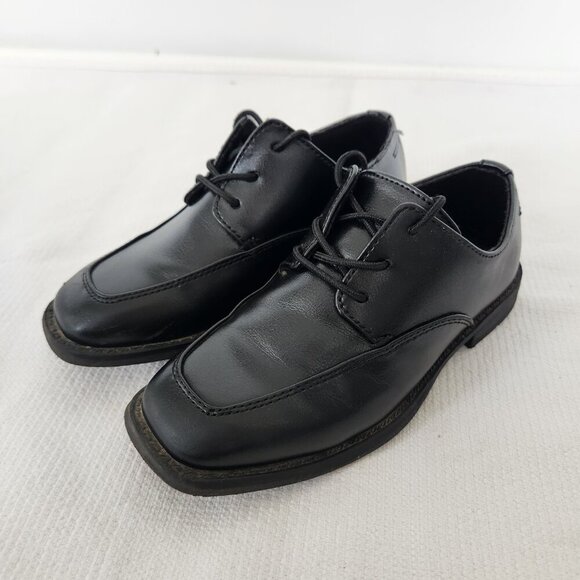 Sonoma Alexander Black Lace Up Dress Shoes Memory Foam Boys Size 12 M - Picture 2 of 12